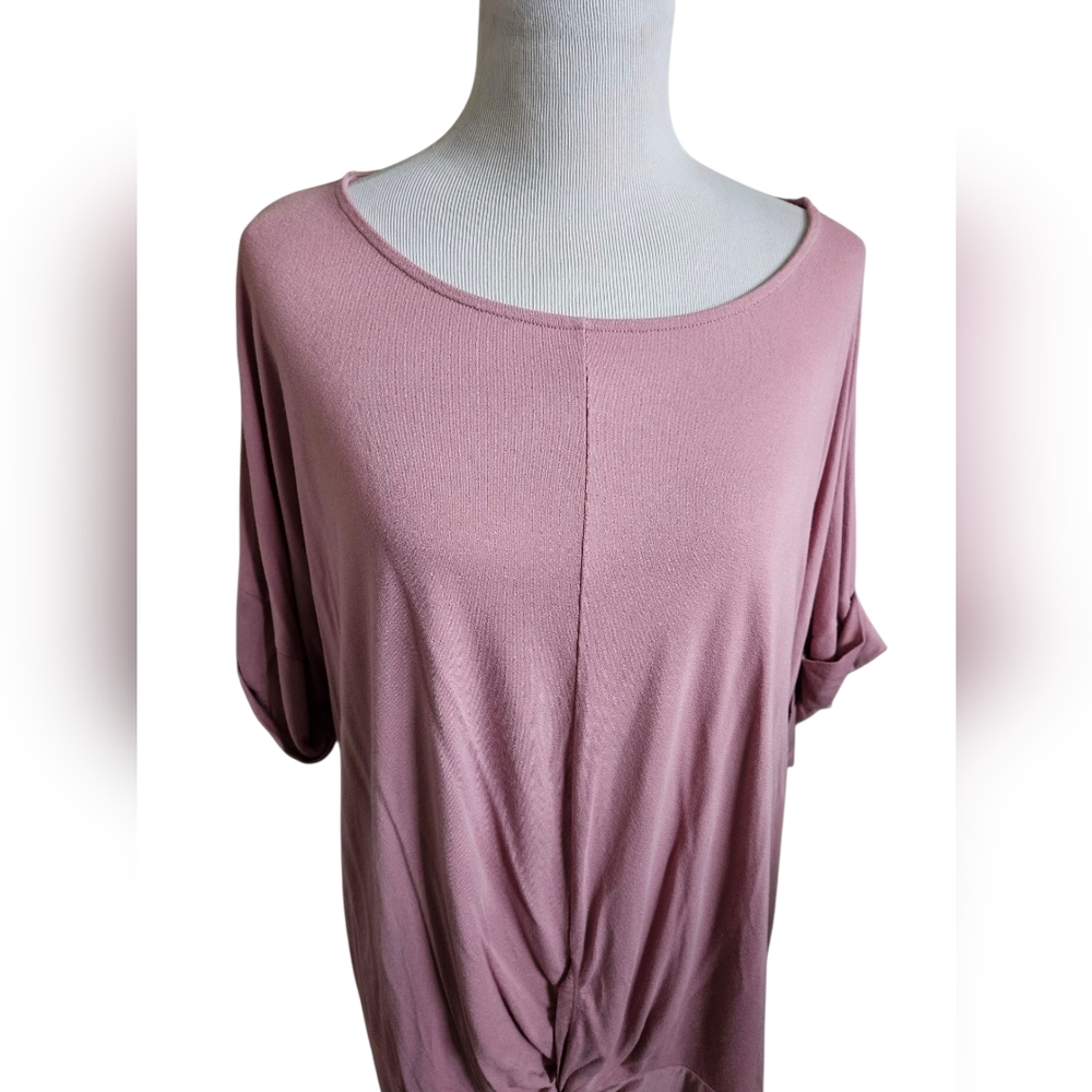 Plus, Size Zenana Tie Front Rayon Spandex Blend Size 3X
